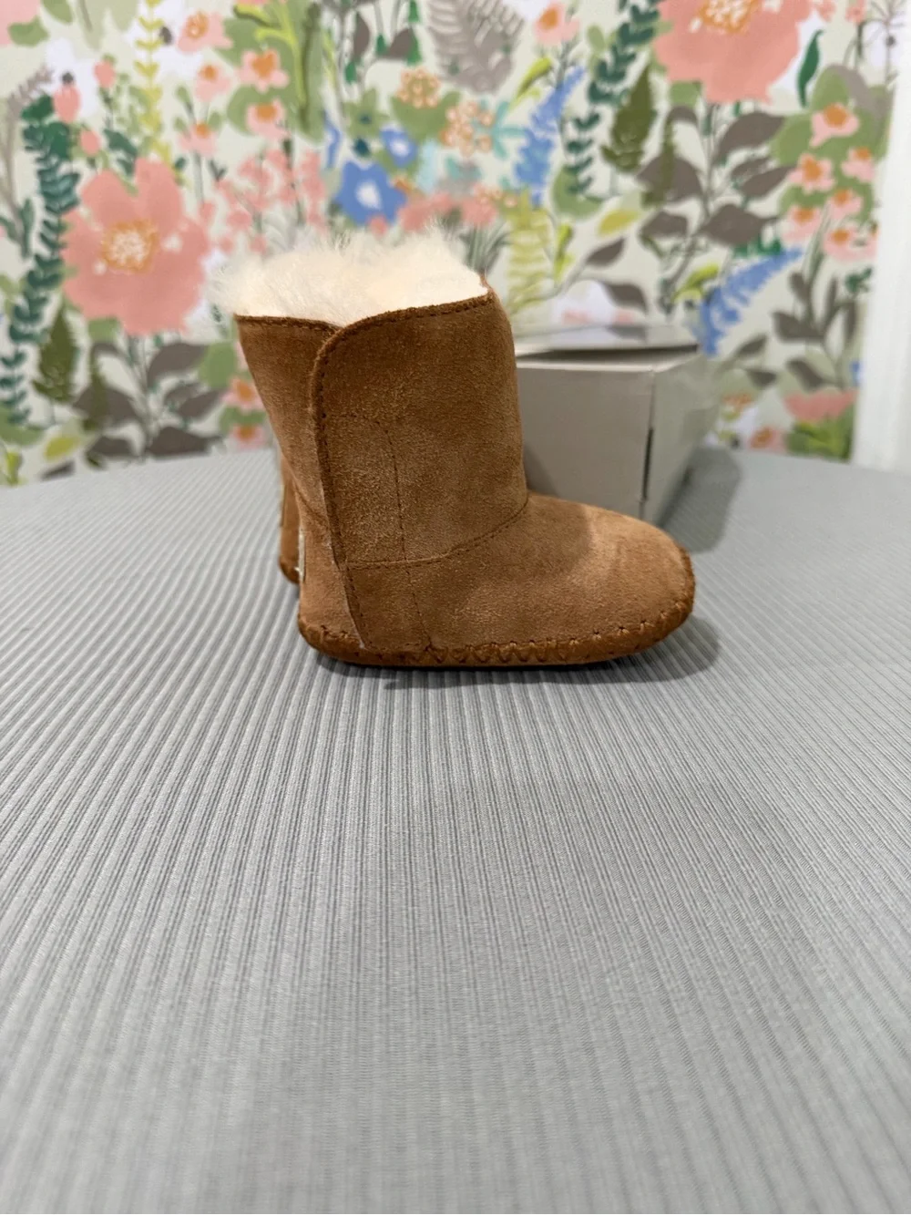 UGG Chestnut Infant Booties with Plush Shearling